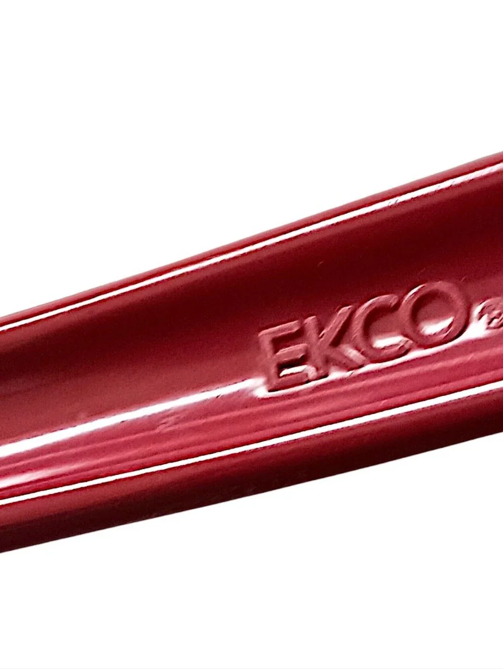 Vintage Ekco Slotted Cooking Spoon Serving Red Melamine Melmac Hard Plastic MCM